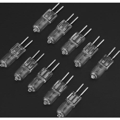 10pcs/lot G5.3 24V 50W Halogen Light Bulbs Long Life Capsule Lamps Warm White Clear Bulbs