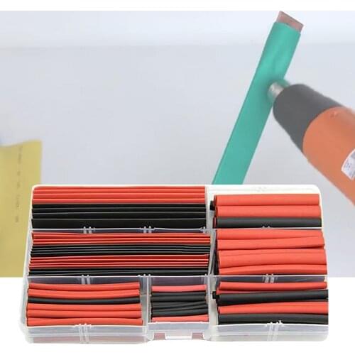 150Pcs Heat Shrink Tubing Kit Flame Retardant High Toughness Electrical Insulation Cable Wire Accessories Sleeves Wire Repairs