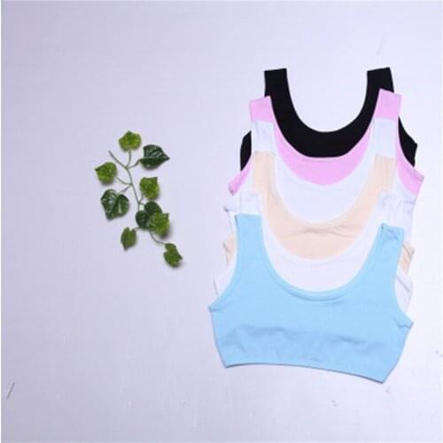 5Pcs Girls Underwear Bra Vest Children Underclothes Sport underwear Clothes Children development period vest sports underwear