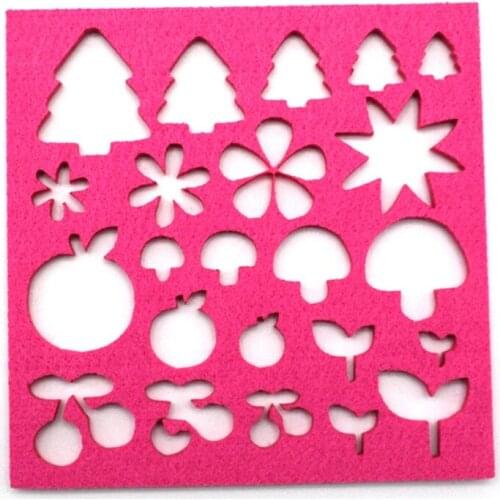 7pcs Felt Mold Needle Felting DIY Craft Stencil Applique Handicraft Woolen Felting Shaping Mould Sewing Accessories