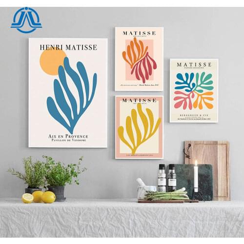 Matisse Flower Poster Abstract Tropical Plant Canvas Painting Minimalist Wall Art Print Modern Picture For Living Room Home Deco
