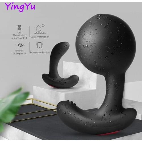 Anal Plug Inflatable Man Prostate Vibrator Massager Remote Male Vibrator Sex Anal Vibrators Sex Toys Huge Creampie Dildo for Men