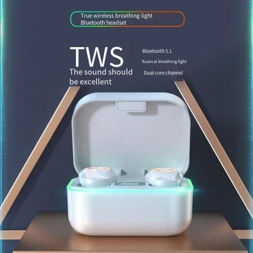 Wireless Headphones Bluetooth Earphone Active Noise Cancellation Deep Bass Stereo Sport Earbuds In Ear Dual Mic with Charge Box