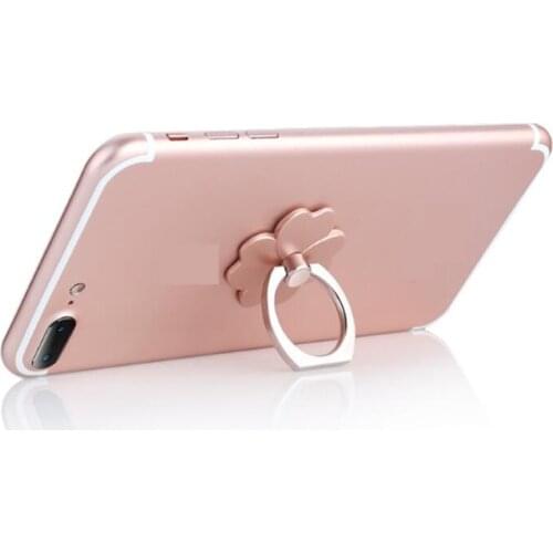 UVR Flower Lucky Finger Ring Smartphone Phone Stand Holder Mobile Phone Holder Stand For iPhone iPad Huawei All Phone