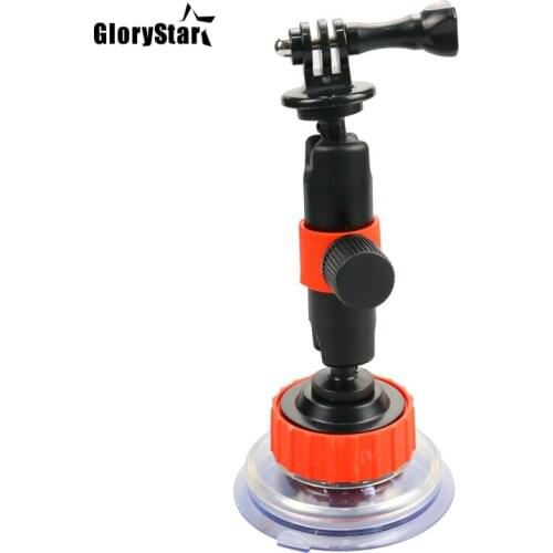 For GoPro Action Camera Car Suction Cup Sucker Car Holder Mount For Osmo Xiaomi SOOCOO SJCAM Eken YI Glass Suction Cup Bracket