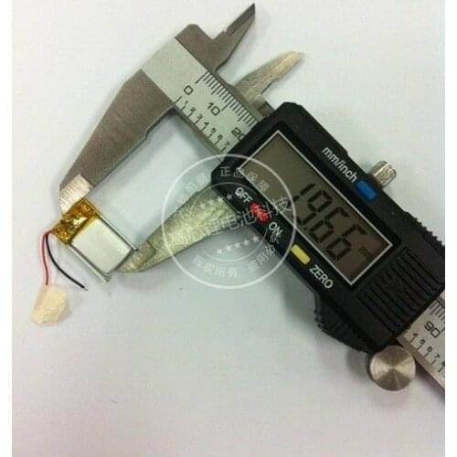 New Hot 3.7V polymer lithium battery 301121 031121 Bluetooth small toy DIY light box 50MAH Rechargeable Li-ion Cell
