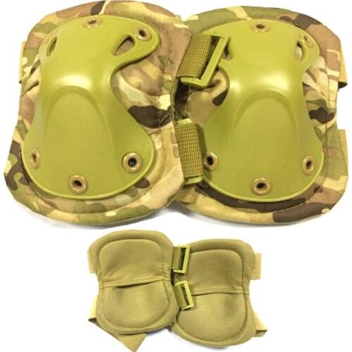 Kids Knee Pads Paintball Skating Scooter Riding Kneecap Outdoor Sport Safety Protective Gear Children Army KneePad Adjustable