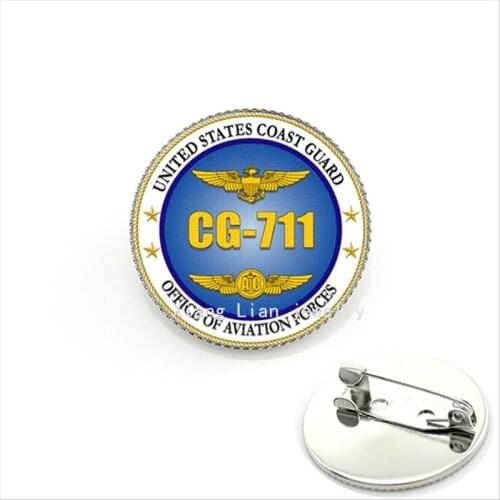 New fashionable stylish military brooch United states Guard Office of Aviation Forces CG-711 men popular accessory MI021