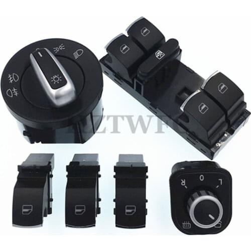New For VW Passat B6 Tiguan Jetta Golf MK5 MK6 CC Headlight Mirror Window Switch 5ND959565A 5ND959857 5ND959855 5ND941431A