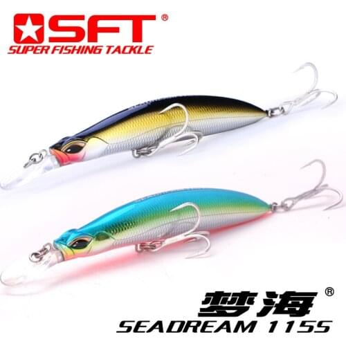 New Brand 115mm 27g Sinking Minnow Fishing Lure Sea Bass Flounder SFT Brand