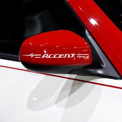 New Style Car Styling Sport Style Car Body Stickers Decorative Rear Mirror Vinyl Decal for hyundai ACCENT ELANTRA Accessories