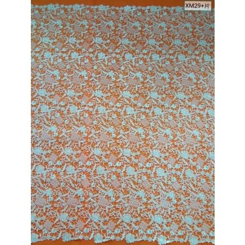 Wholesale Sequins Embroidery lace fabric appliques For Wedding Dress Lace Fabric 10 Yards/ lot