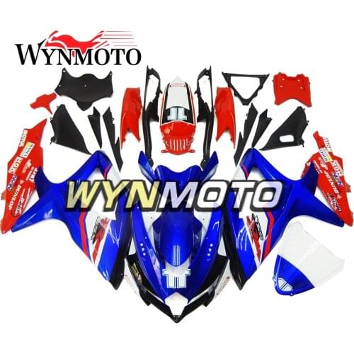 Complete Fairings Kit For GSXR600 750 2008-2010 08 09 10 K8 Injection ABS Plastics Fairings Kit Bodywork Blue Red Cowlings Cover