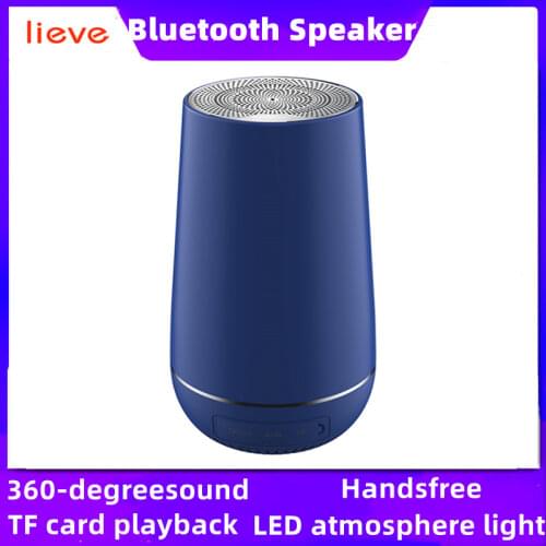 Lieve Portable Bluetooth Speaker LED Wireless Bass Subwoofer HIFI Outdoor Speakers Car Boombox AUX TF USB Stereo TWS Music Box