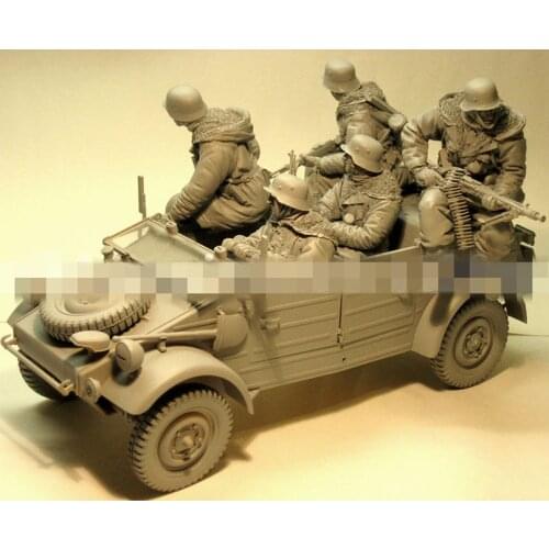 120MM Resin Figure Model Kit Unassambled Unpainted //16202 (5 figures no carTHE Driver without feet)