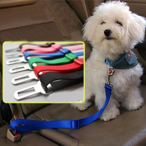 Pet Puppy Dog Car Vehicle Seat Belt Cat Safety Harness Restraint Lead Adjustable