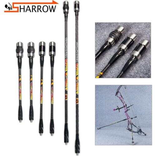 1pc Compound Bow Stabilizer 12/15/30/33" Balance Bar Archery Competition Professional Shock Absorber Rod Shooting Accessories