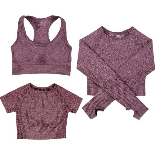 Seamless Yoga Top Long Sleeve Workout Tops for Women Fitness Vital Gym Crop Top Athletic Gym Shirt Women Sportswear Short Active