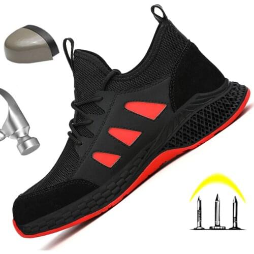 Work Safety Boots Work Shoes For Men Women Safety Sneakers Indestructible Steel Toe Cap Male Sneakers Anti-smash Puncture Proof