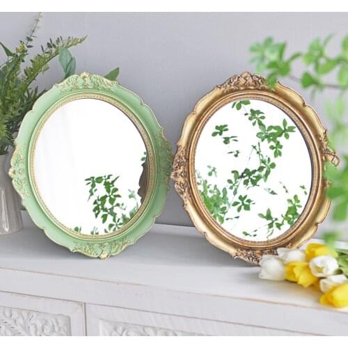 European Makeup Mirror зеркало косметическое Wall Hanging Tray Personality Photography Selfie Display Props Decorative Mirrors