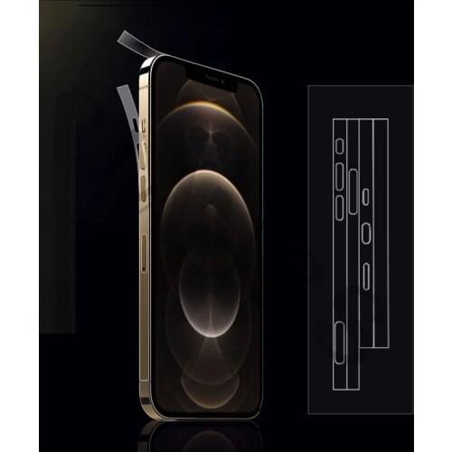 10pcs Protective Side Frame Film for Iphone 11 12 Pro X Xs MAX Invisible Bumber Frame Cover Film Sticker for IPhone 8 Plus