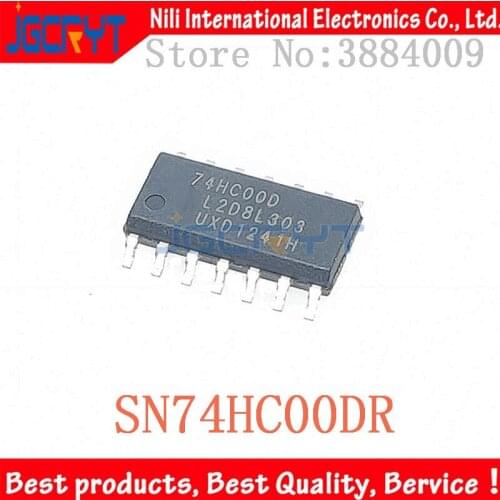 10 unids/lote 74HC00 74HC00D SN74HC00DR SOP-14 Logic ic 4-way 2-input