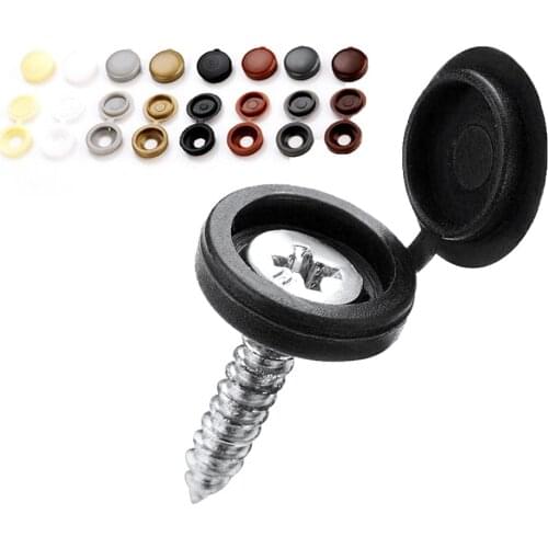 100pcs/Set Plastic Screw Cap Cover Nuts Cover Rustproof Furniture Exterior Nuts Cover Creative Hanging Hooks For Home Decoration
