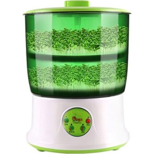 110V 220V Household Electric Bean Sprouts Machine Intelligent Bean Sprouts Machine 2 Layers Automatic Bean Sprout Maker