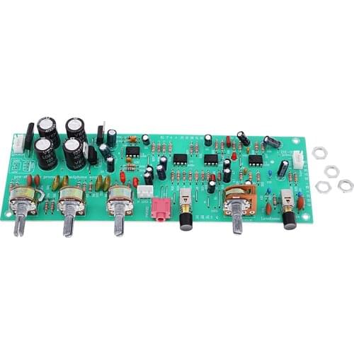 2 Pieces DX338A HIFI Preamp Pre-amplifier Tone Board Kits Volume Control AC 12V