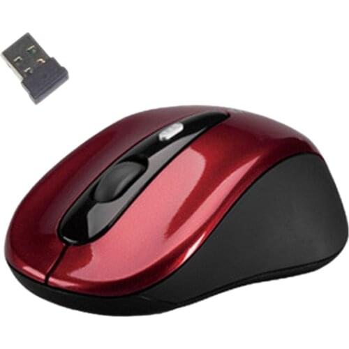 2.4GHz Wireless Mouse 1600DPI Optical Computer Cordless Office Mice with USB Receiver