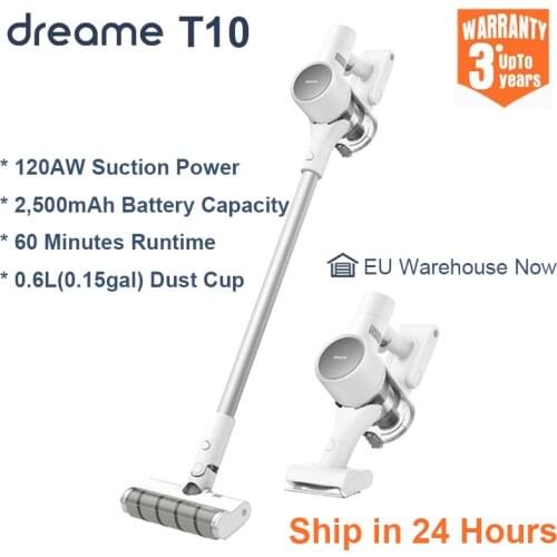 Dreame T10 Handheld Vacuum Cleaner Wireless Floor Carpet Cleaner 2 in 1 Wall Mount 20kPa Cordless Cyclone Filter Dust Collector