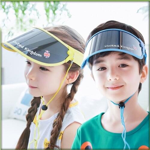 Children causal sports sunshade girls and boys adjustable sunhat big brim sunshade anti-ultraviolet baby cap sale kq17009