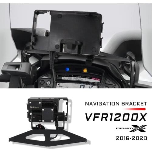 For Honda VFR1200X Crosstourer VFR 1200 X 2016 - 2020 windshield Stand Holder Phone Mobile Phone GPS Navigation Plate Bracket