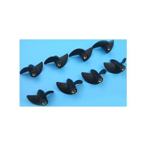 Electric Boat Two-blade Copper Core Forward Reverse Propeller Marine M4 Thread Semi-immersed-Propeller 35/39/42/45mm