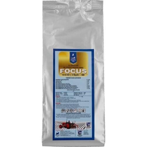 İTHAL YAPRAK GÜBRESİ FOCUS 10-0-40 (2MgO)+TE 1 KG