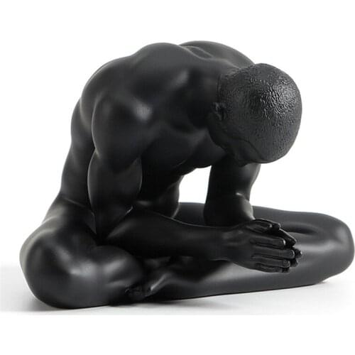 RESIN BODY ART MOLD NUDE MALE MASCULINE GAS DECORATION SILICONE MOLD CREATIVE HOME DECOR ACCESSORIES GYMNASTICS SCULPTURE STATUE