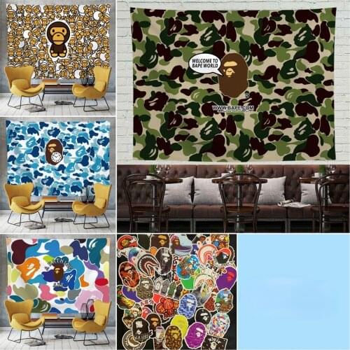 Creative Camouflage Hanging Cloth Tapestry Beach Throw Tapestry Wall Hanging Dorm Decor for Living Room Bedroom Beach Home Decor