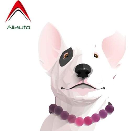 Aliauto Funny Car Sticker Hand Painted Cartoon Dog Accessories PVC Decorate Decal for Mercedes Honda Volkswagen, 15cm*12cm