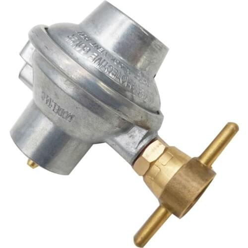One Pound Non-Adjustable Pressure Reducing Valve With Handle 3/8 Connector For Outdoor Camping Gas Grill