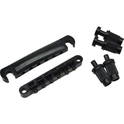 Original Black LP Guitar Tune-o-Matic Bridge and Stop Bar Tailpiece Fits for Epi Les Paul