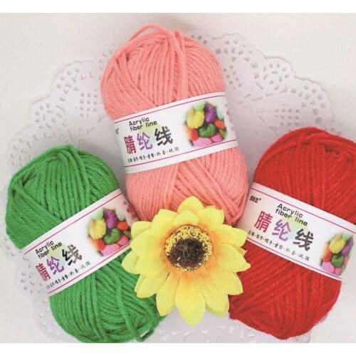 25g/ball Cheap Colorful Soft Acrylic Wool Yarn Cotton Yarn Towel Yarn Thread for Hand Knitting Crochet Sweater Hat Shoes JK465