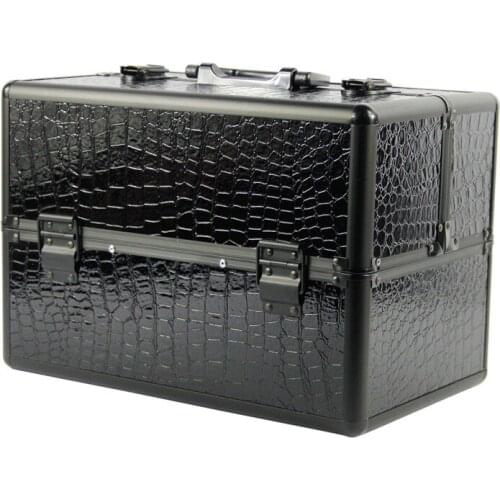 Aluminum Frame with PVC Panel Durable Makeup Box Cosmetic Case for Woman/Girls good gift for girlfriend three colors