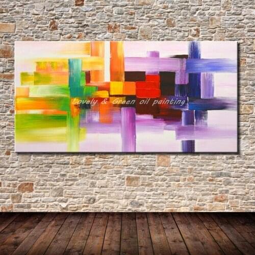 Handpainted Poster Wall Art Canvas Oil Painting Modern Abstract Paintings Wall Pictures For Living Room Wall Decor Unframed Gift