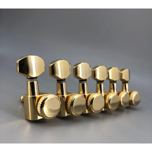 Schaller M6 Type Guitar Pearl Button Gold Locking Deluxe Guitar Machine Head Tuners Tuning Pegs for JP6 ST TL Guitar well