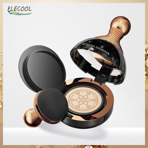 ELECOOL Face BB Air Cushion Foundation Mushroom Head CC Cream Concealer Whiten Makeup Cosmetics Professional Brighten Base Tone