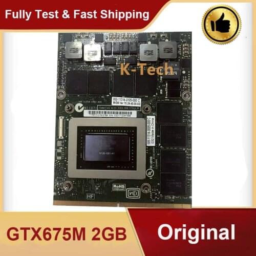 GTX675M GTX 675M N13E-GS1-A1 VGA Video Graphic Card For Laptop MSI Dell M6000 M6600 M6700 M6800 M15X M17x R2 R3 R4 Fast Shipping