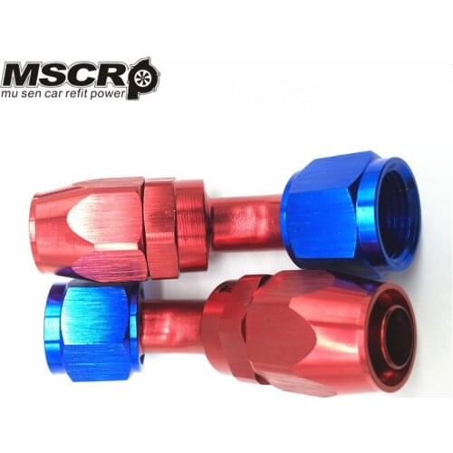 High Performance AN 08 Fitting AN08 Aluminum Fittings 45 Degree Oil/Fuel/Swivel hose fittings(Swivel Hose End Fitting)