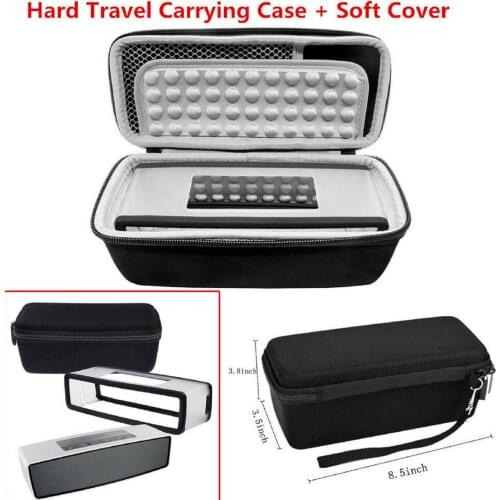 For Bose SoundLink mini I II 2 BT Speaker Protection Bag Dustproof Storage Box Case and Soft Cover Portable Carry Pouch