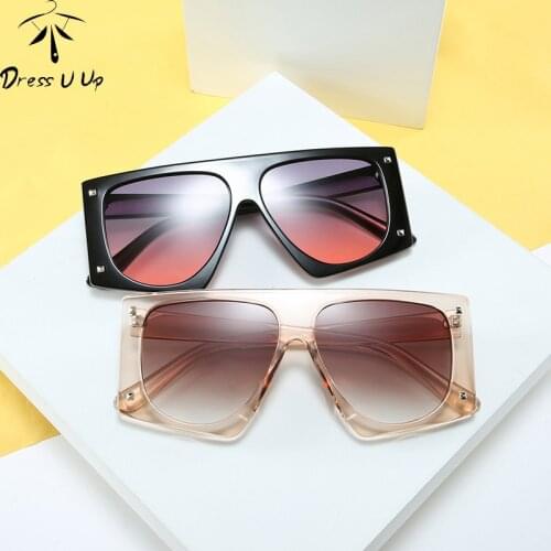 DRESSUUP Feminine Glasses Cat Eye Big Sunglasses Womens Black Oversized Sunshade Sunglasses Vintage UV400 Lens
