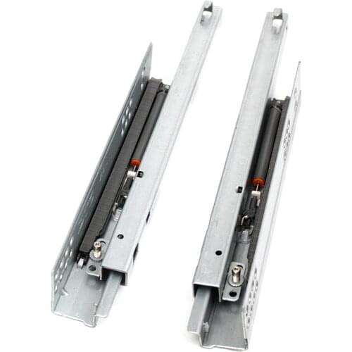 1Pair/ Lot Rebound Press To Release Push Open Under Mount Drawer Slide Rail Runner DTC Brand 25KG